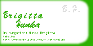 brigitta hunka business card